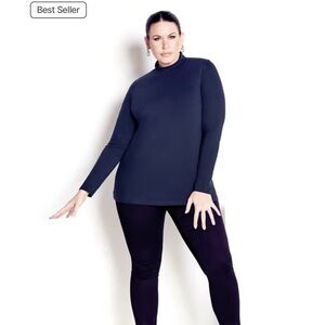 Avenue Organic Mock Neck Top